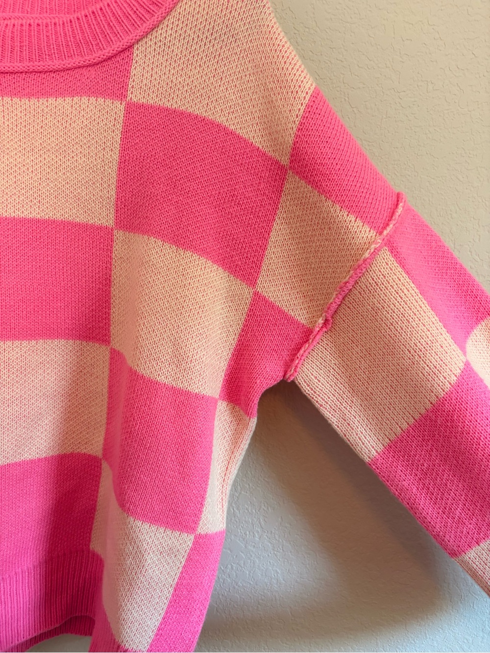HYFVE Pink and Cream Sweater - Picture 5 of 6